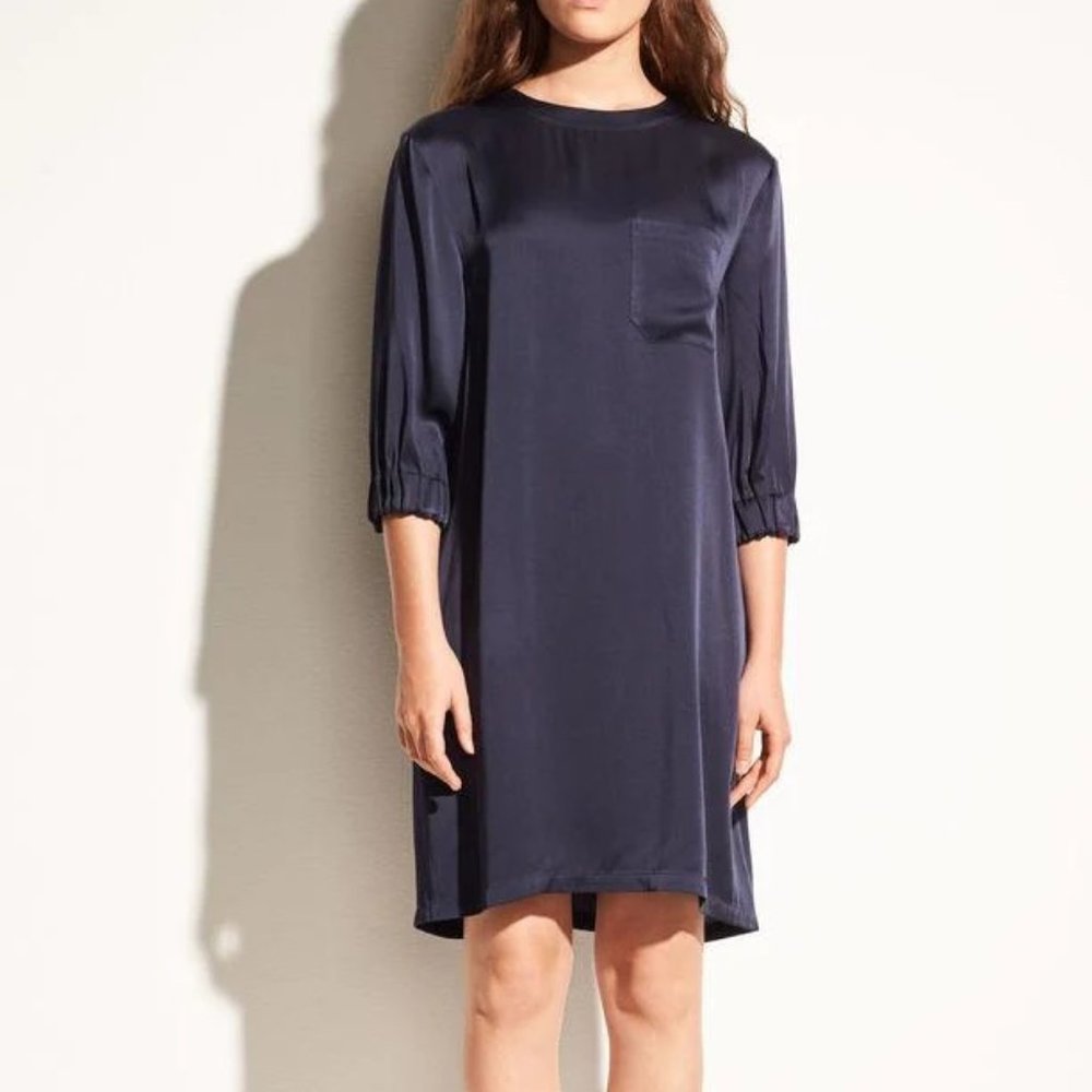 Vince gathered shift dress